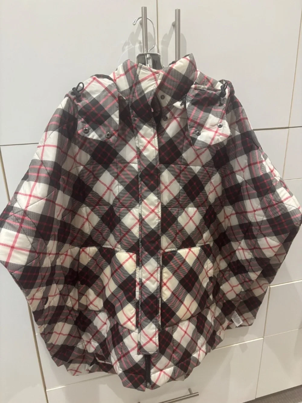Talbots HOODED QUILTED PONCHO - CHILLY PLAID